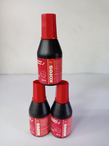 TINTA PARA SELLOS ROJA KORES | VACIO