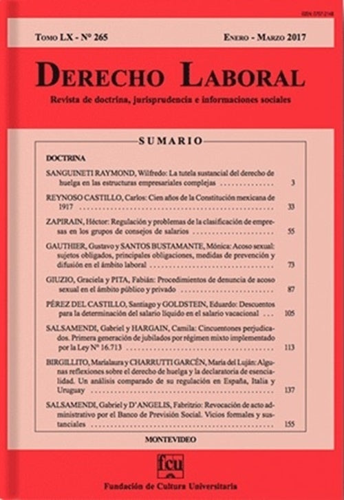 REVISTA DERECHO LABORAL N.° 281