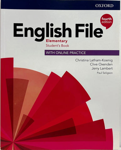 ENGLISH FILE 4TH ED ELEMENTARY SB WITH ONLINE PRACTICE..