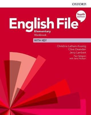 ENGLISH FILE 4TH ED ELEMENTARY WB WITH KEY..