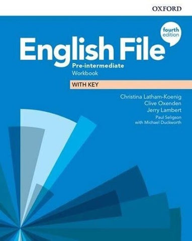 ENGLISH FILE 4TH ED PRE INTERMEDIATE WB WITH KEY..