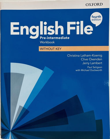 ENGLISH FILE 4TH ED PRE INT WB WO KEY..
