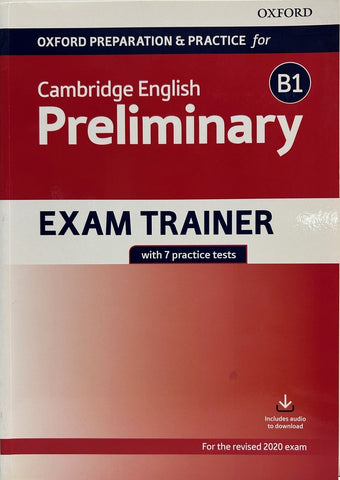 CAMBRIDGE ENGLISH B1 PRELIMINARY EXAM TRAINER WO/KEY..