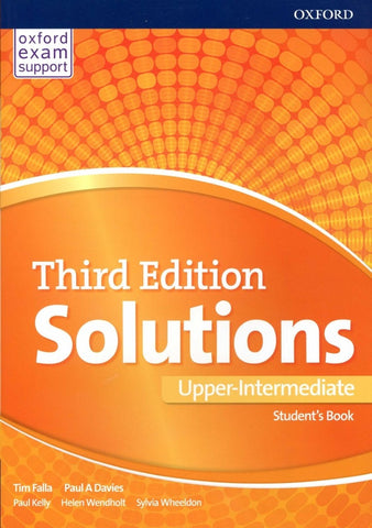 SOLUTIONS UPPER-INTERMEDIATE SB THIRD EDITION..