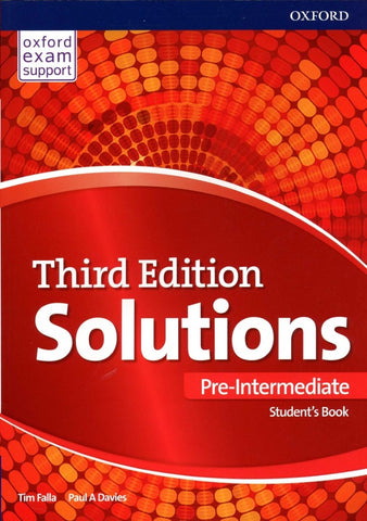 SOLUTIONS PRE INTERMEDIATE STUDENT'S BOOK
