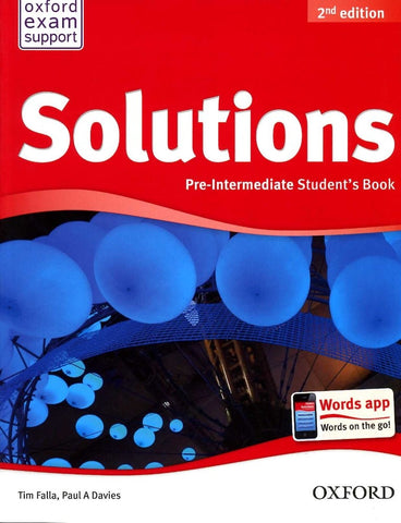 Solutions 2nd Edition Pre-Intermediate: Student's Book
