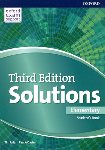 SOLUTIONS ELEMENTARY THIRD ED. SB..