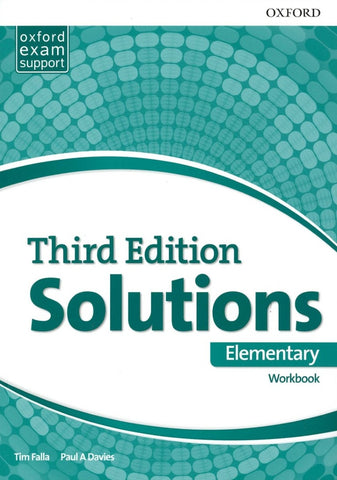 SOLUTIONS THIRD ED. ELEMENTARY WB.. | Tim Falla