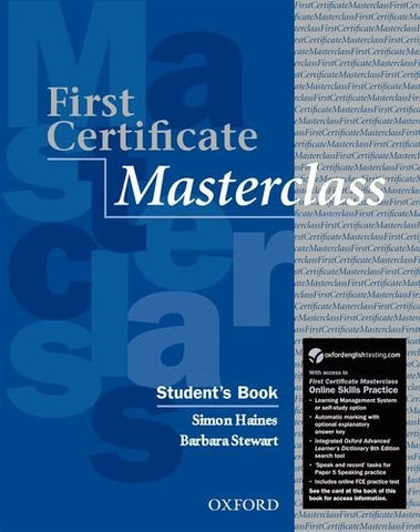 FIRST CERTIFICATE MASTERCLASS Student's book with online skills practice pack