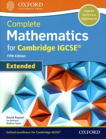 EXTENDED MATHEMATICS FOR CAMBRIDGE IGCSE FIFTH EDITION..