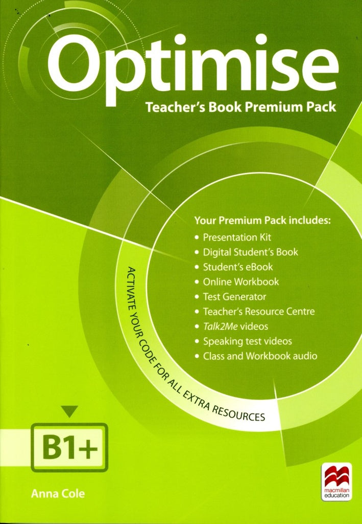 OPTIMISE B1 (PRE-INTERMEDIATE) TEACHER'S BOOK PREMIUM
