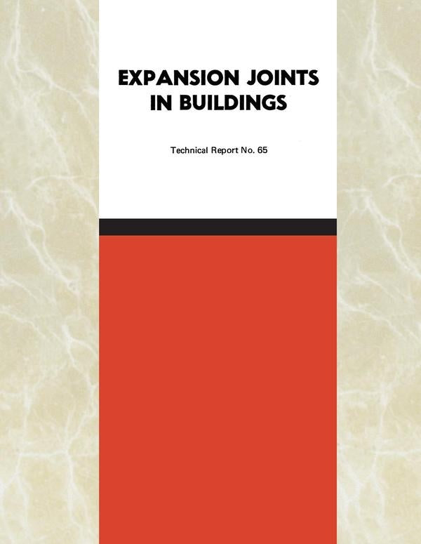 Expansion Joints in Buildings | AA. VV.