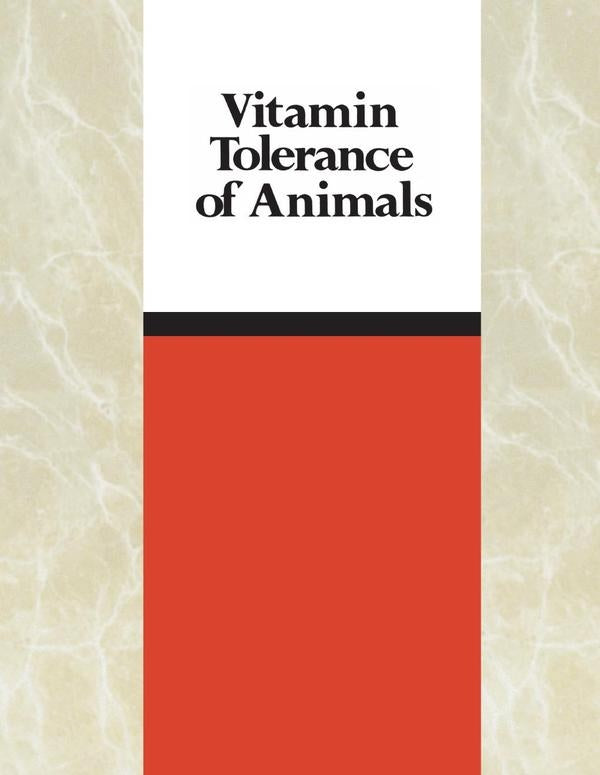 Vitamin Tolerance of Animals | AA. VV.