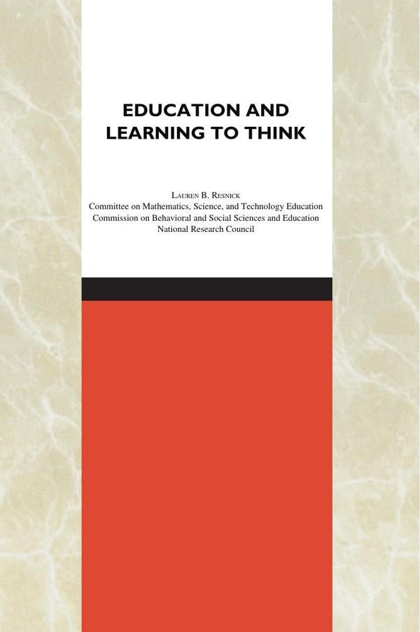 Education and Learning to Think | AA. VV.