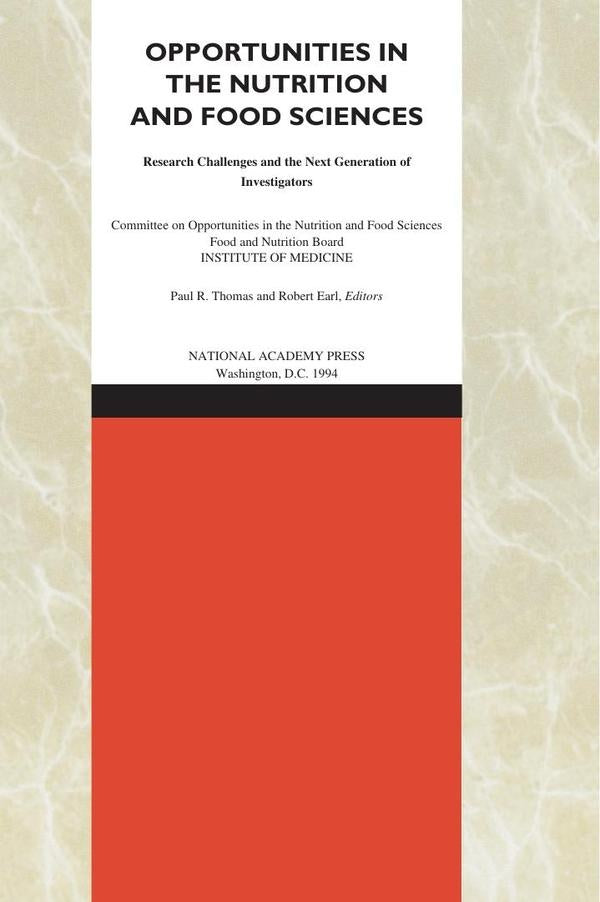 Opportunities in the Nutrition and Food Sciences | AA. VV.
