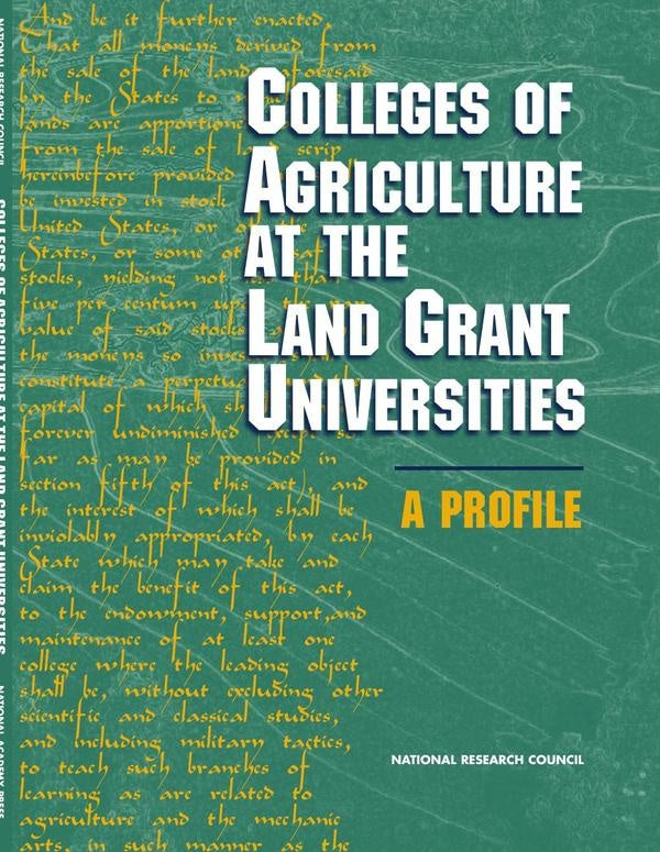 Colleges of Agriculture at the Land Grant Universities | AA. VV.