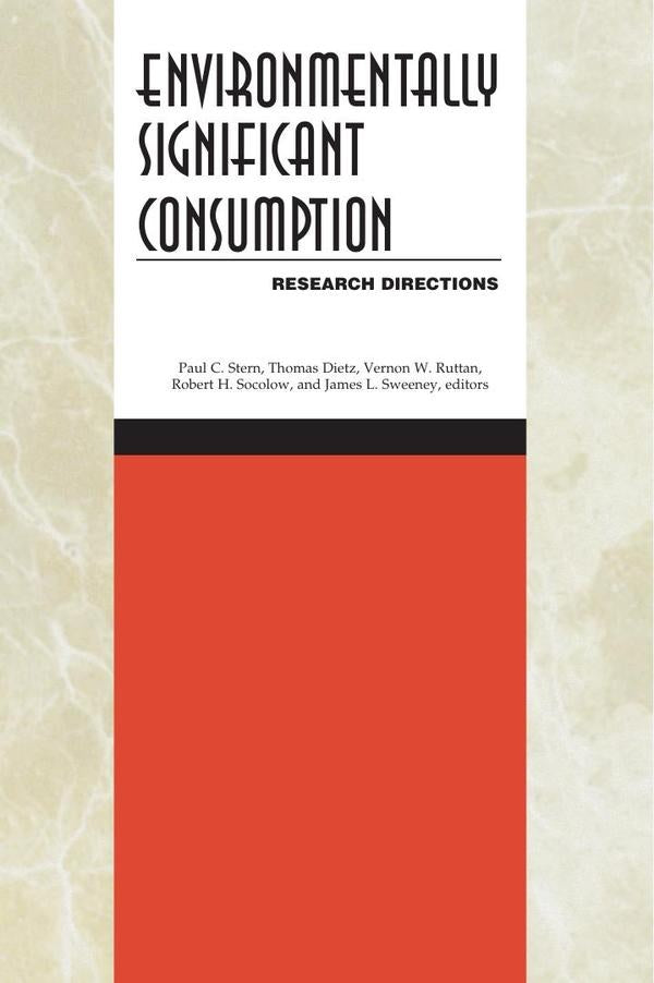 Environmentally Significant Consumption | AA. VV.