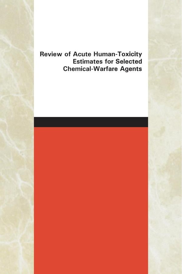 Review of Acute Human-Toxicity Estimates for Selected Chemical-Warfare Agents | AA. VV.