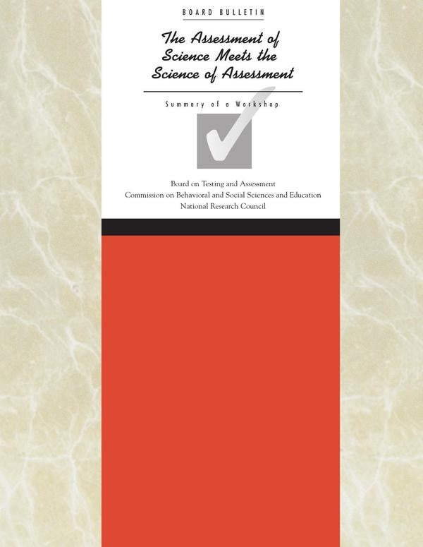 The Assessment of Science Meets the Science of Assessment | AA. VV.