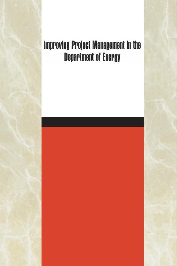 Improving Project Management in the Department of Energy | AA. VV.
