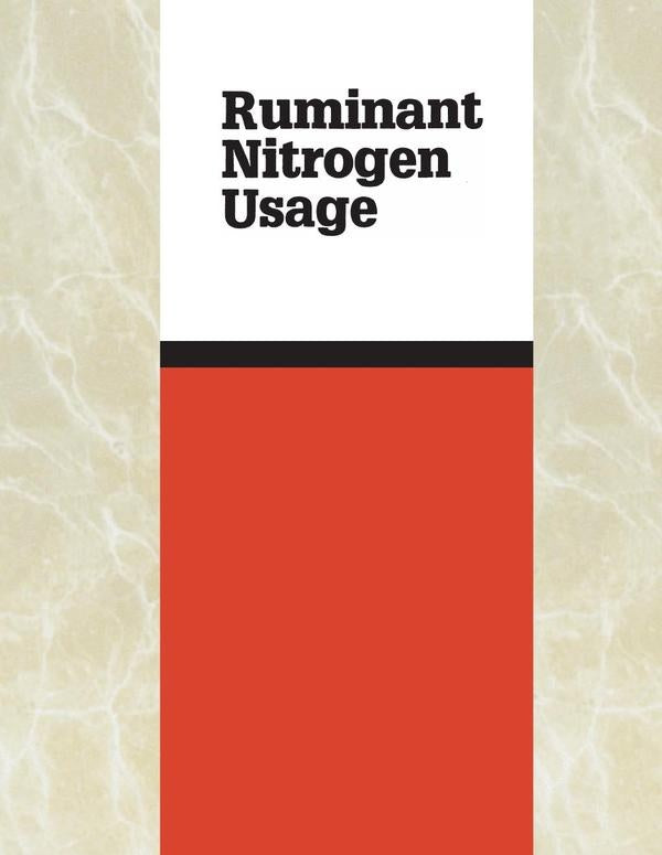 Ruminant Nitrogen Usage | AA. VV.