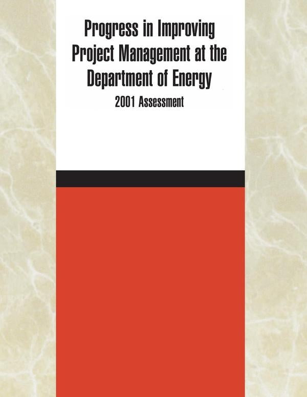 Progress in Improving Project Management at the Department of Energy | AA. VV.
