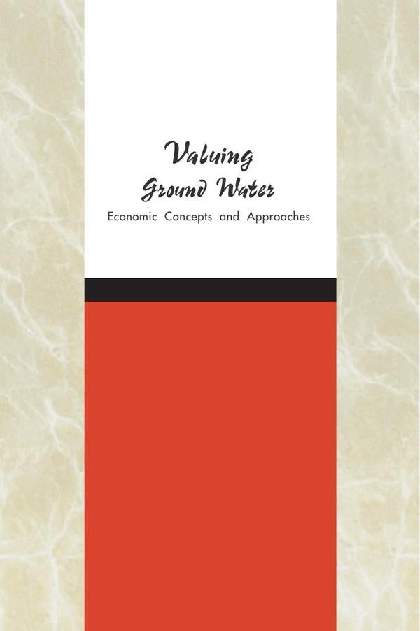 Valuing Ground Water | AA. VV.
