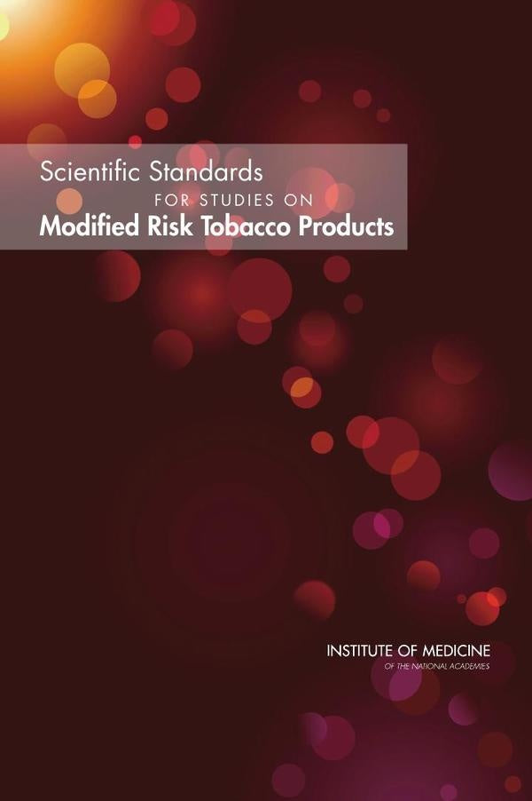 Scientific Standards for Studies on Modified Risk Tobacco Products | AA. VV.
