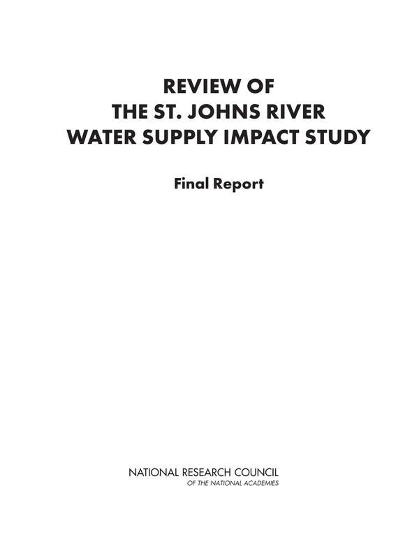 Review of the St. Johns River Water Supply Impact Study | AA. VV.