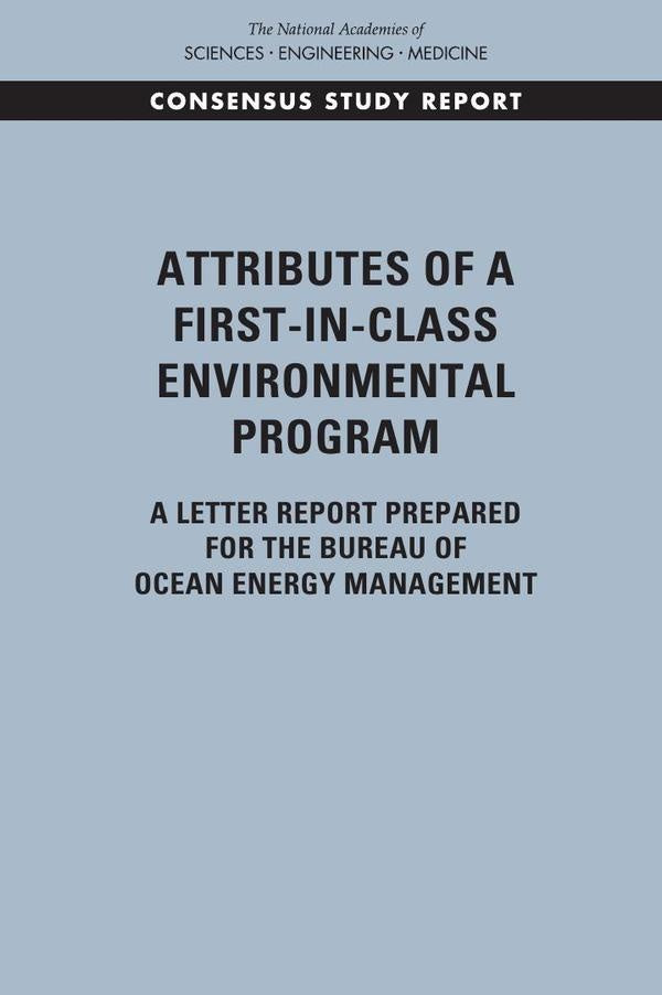 Attributes of a First-in-Class Environmental Program | AA. VV.
