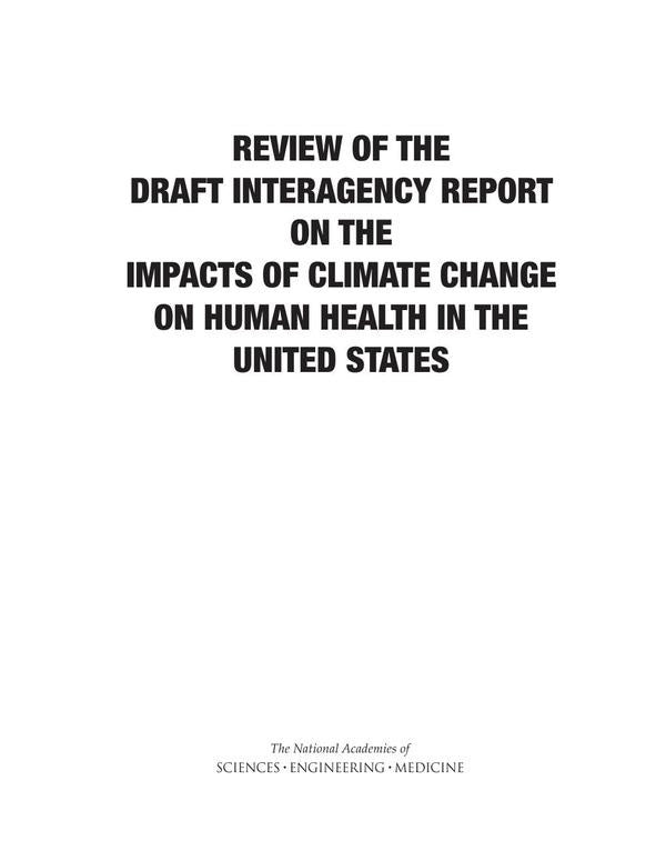 Review of the Draft Interagency Report on the Impacts of Climate Change on Human Health in the Unite | AA. VV.
