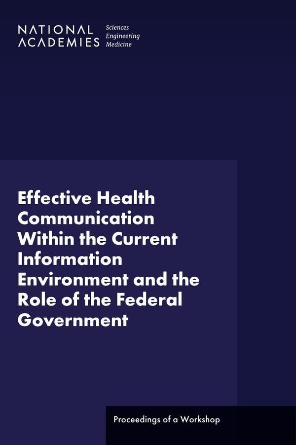 Effective Health Communication Within the Current Information Environment and the Role of the Federa | AA. VV.
