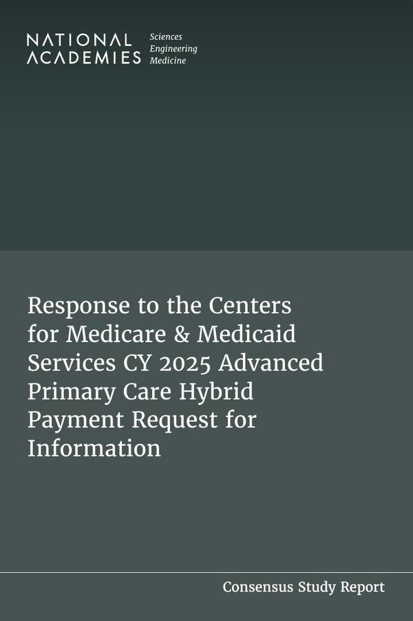 Response to the Centers for Medicare & Medicaid Services CY 2025 Advanced Primary Care Hybrid Paymen | AA. VV.