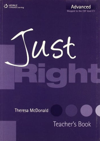 JUST RIGHT TEACHER BOOK ADV