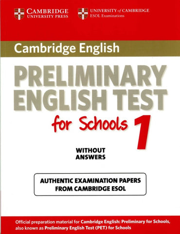 CAMBRIDGE PET FOR SCHOOLS 1 WO/KEY