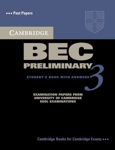 Cambridge BEC Preliminary 3 Student's Book with Answers