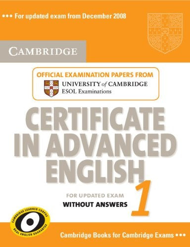 CERTIFICATE IN ADVANCED ENGLISH 1