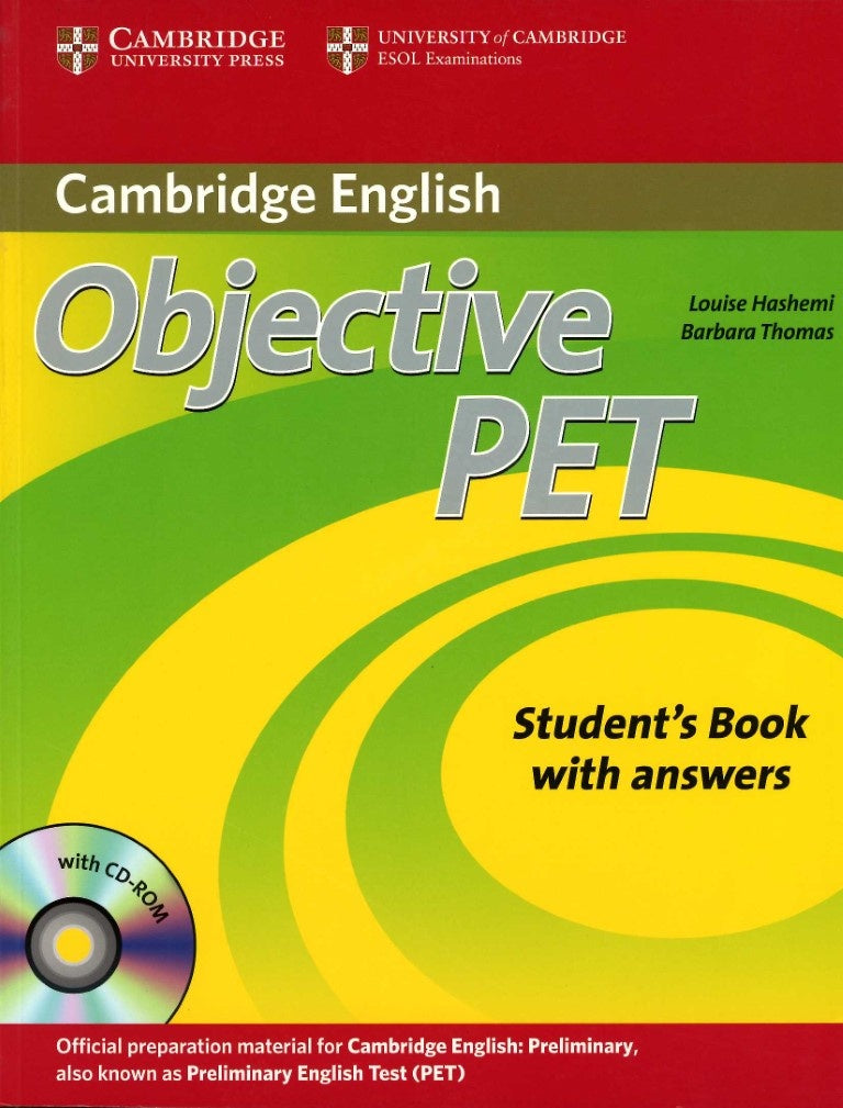 OBJECTIVE PET 2DA ED. SB W/KEY W/CD