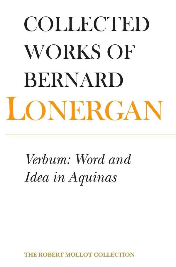 Verbum  | Lonergan, LONERGAN