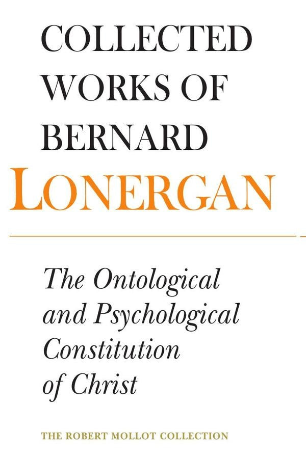 Ontological and psychological constituti  | Lonergan