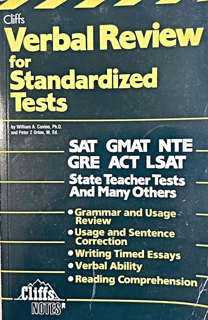 VERBAL REVIEW FOR STANDARDIZED TESTS.. | A. Covino, Z Orton