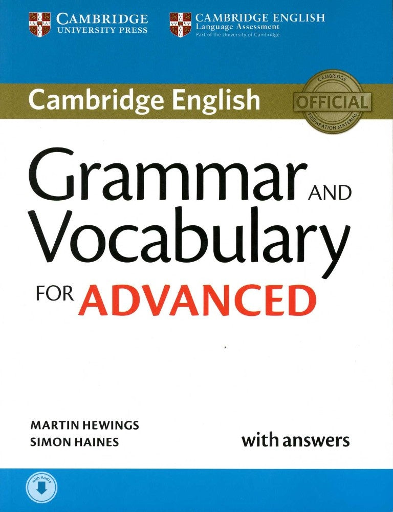 GRAMMAR AND VOCABULARY FOR ADVANCED