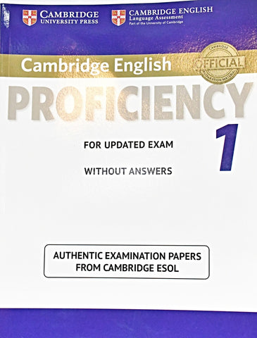 CAMBRIDGE ENGLISH PROFICIENCY 1..