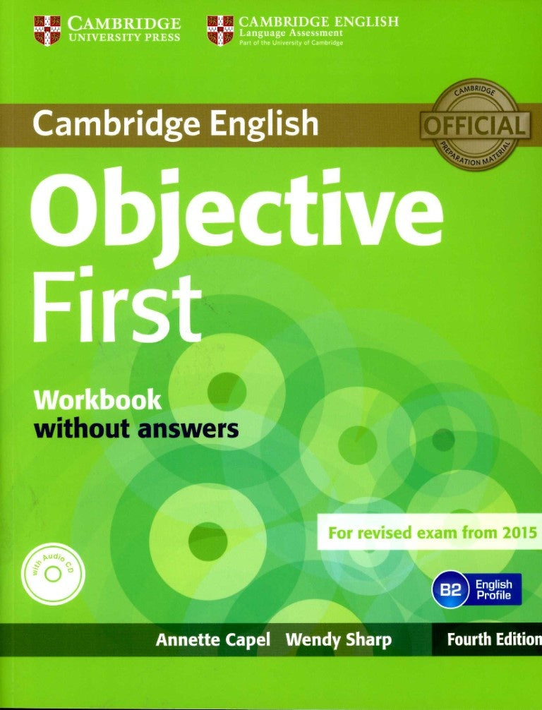 OBJECTIVE FIRST FOURTH EDITION WB WO KEY WITH CD..
