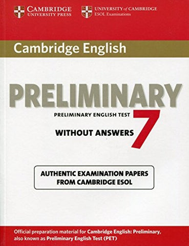 CAMBRIDGE ENGLISH PET 7 BOOK..