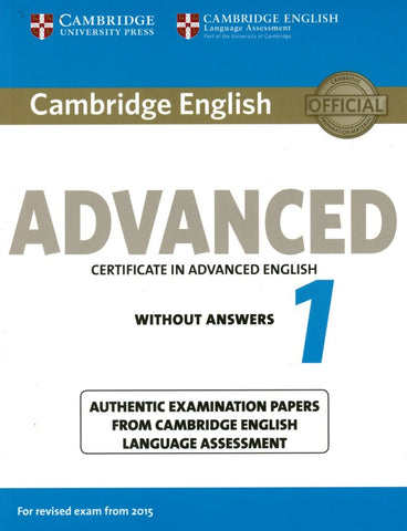 CAMBRIDGE ENGLISH ADVANCED 1 WO/KEY..