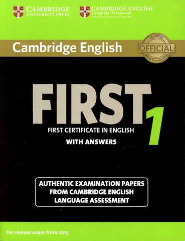 CAMBRIDGE ENGLISH FIRST 1 FOR REVISED EXAM..