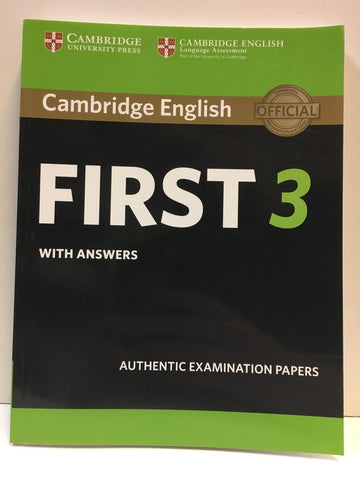 Cambridge English First 3 Student's Book with Answers