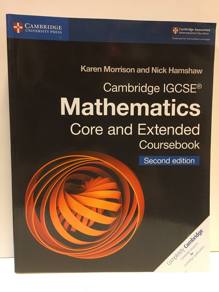 CAMBRIDGE IGCSE® MATHEMATICS CORE AND EXTENDED COURSEBOOK