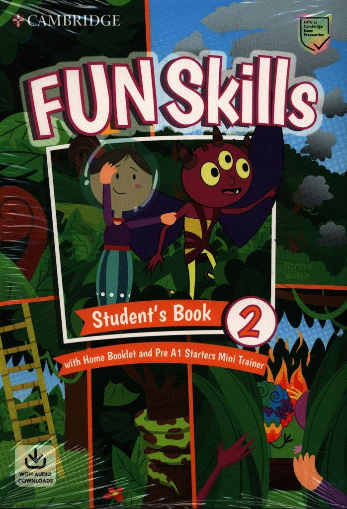 FUN SKILLS 2 Exam Pack  with Home Booklet and Pre A1 Starters Mini Trainer with Audio Downloads